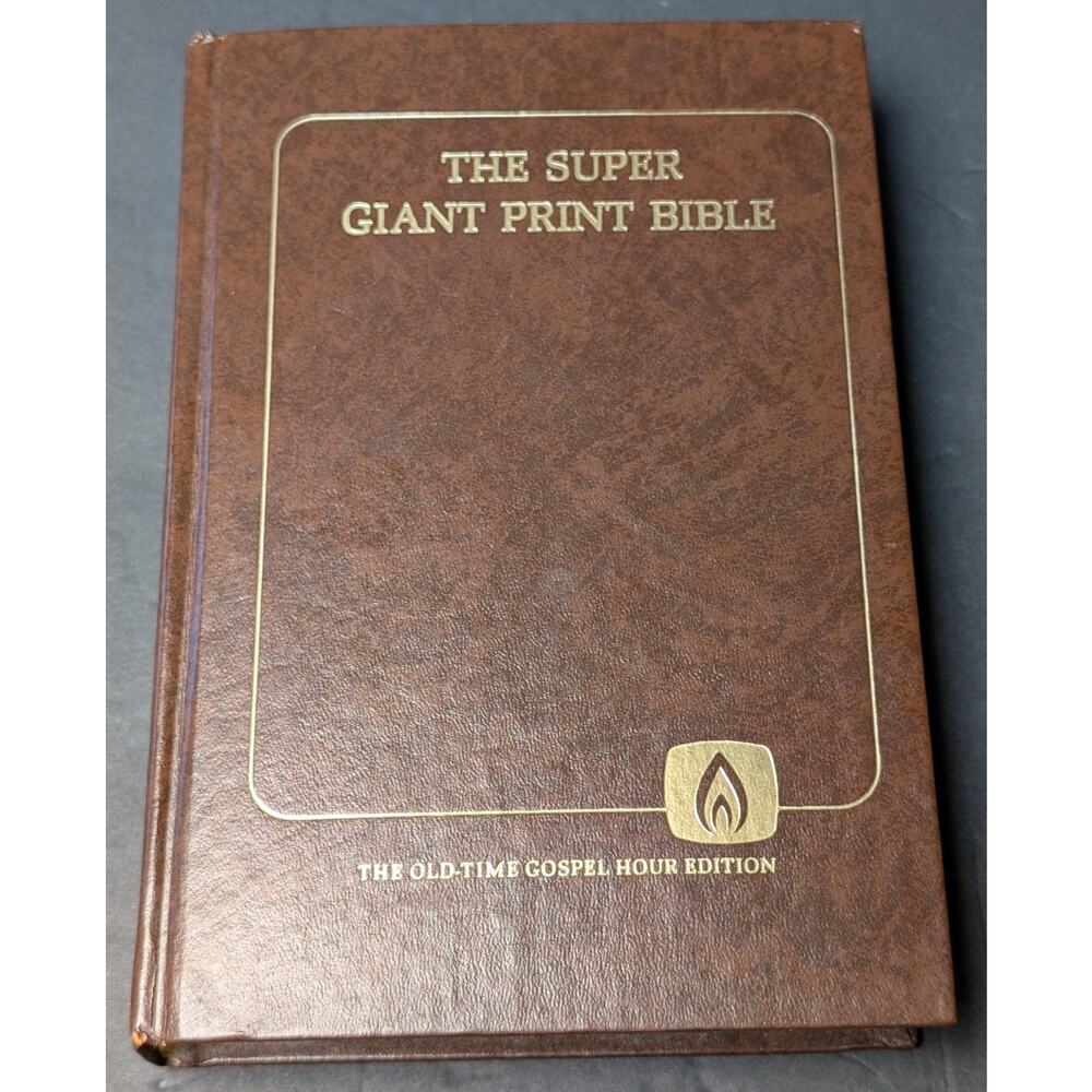 Super Giant Print Bible HARDCOVER 1983 Old Testament I Chronicles - Malachi KJV